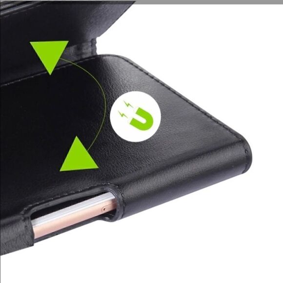 Apple Samsung Leather Phone Pouch Belt New - Picture 4 of 6